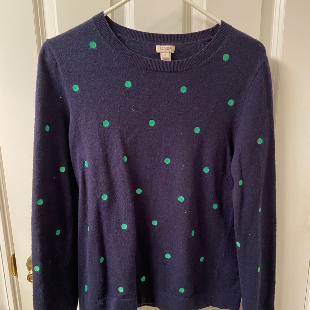 J.Crew Polka Dot Sweater